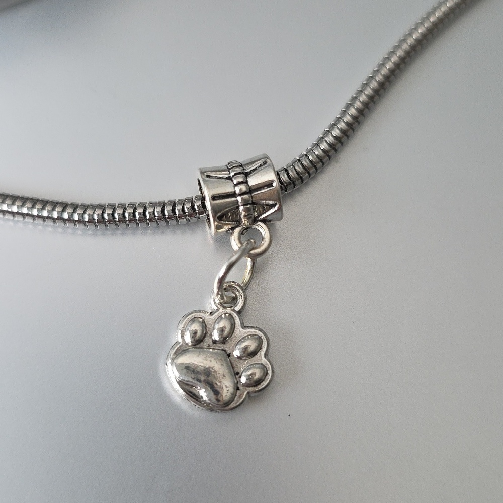 Paw Print Charm Will FIT Pandora and other European Systems